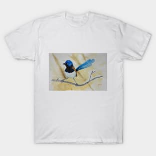 Beautiful Blue Wren - bird art T-Shirt